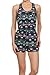 Simplicity Junior's Colorful Multi-Patterned Button-Up Racerback Romper
