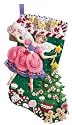 Bucilla 85431 Felt Aplique Stocking- Sugar Plum Fairy