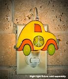 SWITCHABLES SW-129 - THE LOVE BUG Stained Glass Night Light Cover - Night Light Fixture Sold Separately