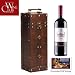 Antique Wine Box with 1-Bottle of Vina San Esteban Cabernet Sauvignon - Awesome gift ideas for business, co-workers, friends and family. Free shipping and delivery right to your door step.