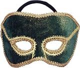 Mens Teal Venetian Mardi Gras Mask