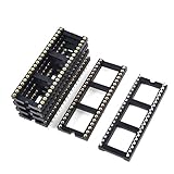 uxcell　DIP IC ソケット　2.54mmピッチ　40-ピン　ラウンドホール　アダプタ　6個入り