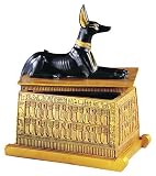 Anubis Dog Treasure Box - Cold Cast Resin - 6