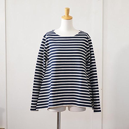 (サンテテ) Saintete ボーダー柄クルーネック長袖ロングカットソー