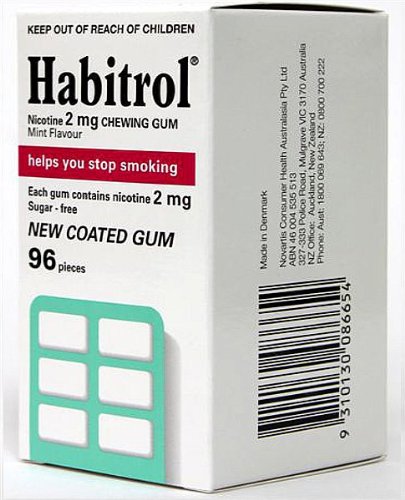 Habitrol Nicotine Gum 2mg Mint 96 Pieces Buy 1 Box or MORE!
