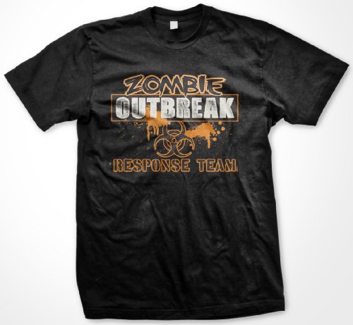 Best Price Zombie Outbreak Response Team Mens Zombie T-shirt, Horror Movie Style Men's Tee Shirt