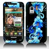 Blue Hawaiian on Black Snap on Hard Skin Shell Protector Cover Case for Sam ....