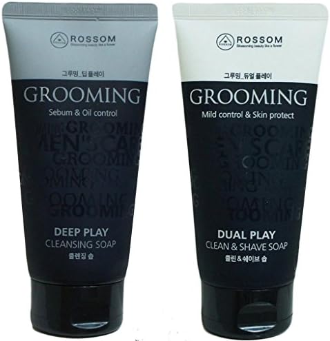 4 Pack Facial Cleanser Face Wash for Men Foaming Cleansing Skin Care 150ml ROSSOM Korea