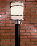 Minka Lavery Lights 9806-144 Post Mount Light - Brushed Stainless Outdoor Lighting