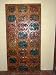 Handcarved Tribal India Birds and Animals Wood Headboard / Door Panel with Beautiful Ethnic Patina 72"