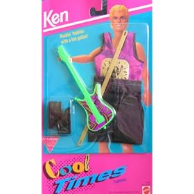 Barbie KEN Rockin' Fashion w Guitar Cool Times Fashions (1993) by Ken Cool Times Rockin' Fashions
