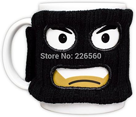 Newest 1piece Mugga Mug Criminal Coffee Mug with Cup Warmer Mask Novelty Christmas and Birthday Gift
