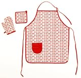 Red Signature 3 pc Apron Set