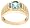 10k Yellow Gold Aquamarine and Diamond Men's Ring, Size 10