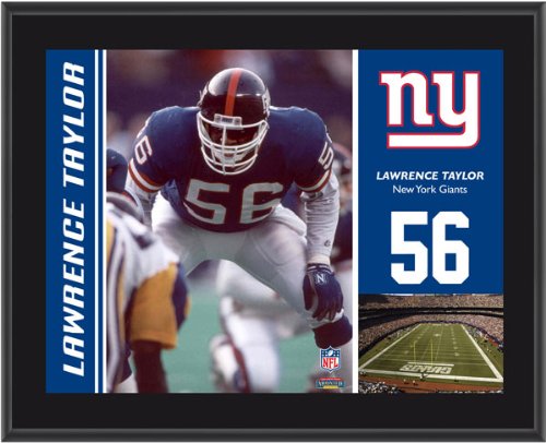 Mounted Memories New York Giants Lawrence Taylor 10.5 x 13 Sublimated Plaque