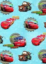 Disney Cars - Giftwrap (2 sheets folded) and tags (2)