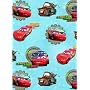 Disney Cars - Giftwrap (2 sheets folded) and tags (2)