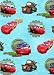 Disney Cars - Giftwrap (2 sheets folded) and tags (2)