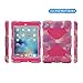 Aceguarder Apple Ipad Mini 1&2&3 Case Rainproof Shockproof Kids Proof Case for Ipad Mini 2 Mini 1&2 (PINK CAMO-PINK)