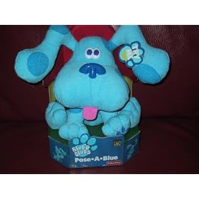 Blue's Clues Pose a Blue Posable Ears Fisher Price Plush by 