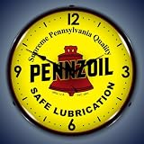 Pennzoil Colorful 14 Inch Wall Clock