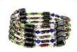 Cloisenne Beads Magnetic Wrap Bracelet/Necklace/Anklet Lariat - Multi-Color - 32'' in Length