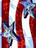 IMAGE OF Patriotic Stars and Stripes with Numbers Stretched Canvas Poster Print, 18x24