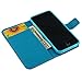 MOLLYCOOCLE Fashion Style Wallet Card Case Magnetic Design Flip Folio Leather Cover Standup Cover Case with Alphabet Pattern Skin for iPhone 5C