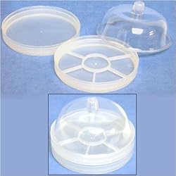 Plastic Transparent Cover w/2 Work Plates