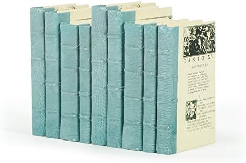 Home Decor, Linear Foot of Shagreen Aqua Design Book Books,dimensions: 6" L X 12" W X 8" H · Sizes Range to 9.5" H Linear Foot Is Approx. 8-10 Material Condition and Color May Vary As It Is Recycled