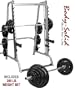 Body Solid Series 7 Smith Machine w/ 300 lb. Rubber Grip Olympic Weight Set GS348Q, OSR300S