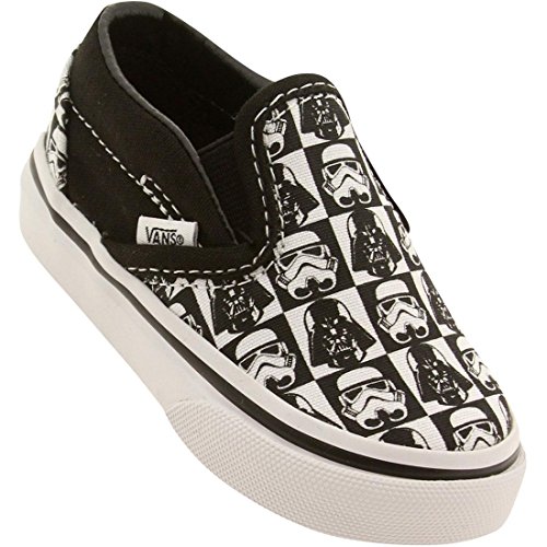 Vans Boys' Classic Slip-On (Inf/Tod) - (Star Wars) Dark Side/Checkerboard - 5.5 Toddler