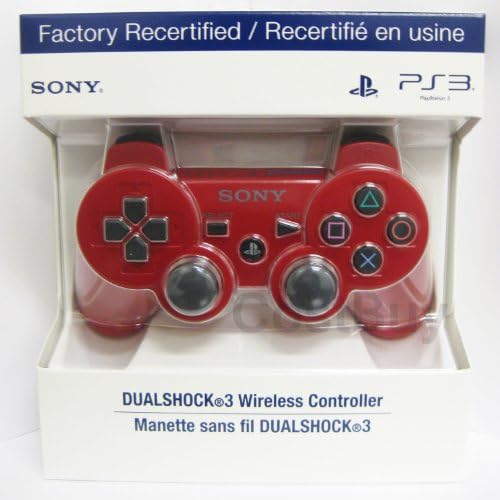 Sony PlayStation 3 Dualshock 3 Wireless Controller (Deep Red) FACTORY RECERTIFIED