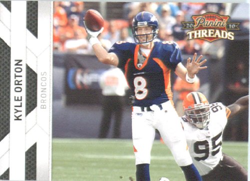 2010 Panini THREADS Football Card #45 Kyle Orton - Denver Broncos - NFL Trading Card in Screwdown Case