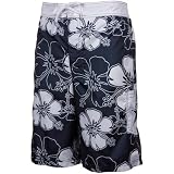 NFL Dallas Cowboys Hawaiian Print Swim Shorts - Navy Blue (X-Large)
