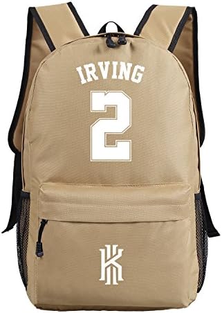 WISHOT Kyrie Irving Logo Backpack NBA Basketball Fans Schoolbag