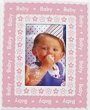 Deluxe Baby Photo Frame, Pink