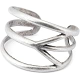 Lucky Brand Peace Cuff Silver-Tone Bracelet