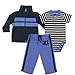 Hudson Baby Jacket, Bodysuit & Pant - Twenty One, 6-9 Months Blue