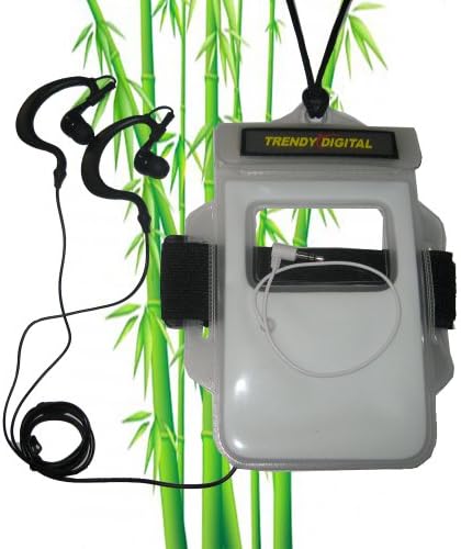 TrendyDigital H2OProof(TM) Premium Audio Waterproof Case with Padding, Built in Headphone Adapter, Removable Strap, detachable Armband for Samsung Galaxy S III GT-i9300 , Samsung Galaxy S II SA-I9100 Android Smartphone (White)