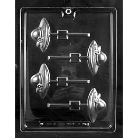 LADIES SOCIETY HAT LOLLY Dads and Moms Candy Mold Chocolate
