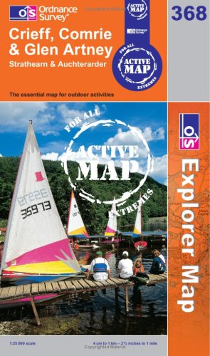 Crieff, Comrie and Glen Artney (OS Explorer Map Active)