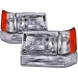 NEW 93-96 JEEP GRAND CHEROKEE HEADLIGHTS HEADLAMPS 6PC SET NEW