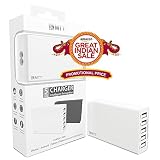 MTT 25W/5A 5-Port Smart IC USB Charger , Multi-Port USB Charger for iPhone 6s/6 6S/6Plus, iPad Air 2/Mini 3, Samsung Galaxy s6/s6 edge, Note 5 and More ( White ) RS.799.00 (73.00% Off) - Amazon