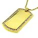 Luxurious full iced iced out bling dog tag
