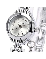 Cool Watches For Women Fashion Heart Steel Bracelet Lady Girl White Dial Quartz Wrist Watch