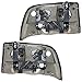 Brock Replacement Driver and Passenger Set Headlights with Fog Lamps Compatible with 16526225 16526226