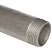 Anvil 325 Steel Pipe Fitting, Schedule 80, Seamless Nipple, NPT Male, Extra Heavy, Black Finish