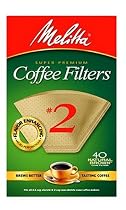 Melitta Cone Coffee Filters, Natural Brown, No. 2, 40-Count Boxes (Pack of 12)