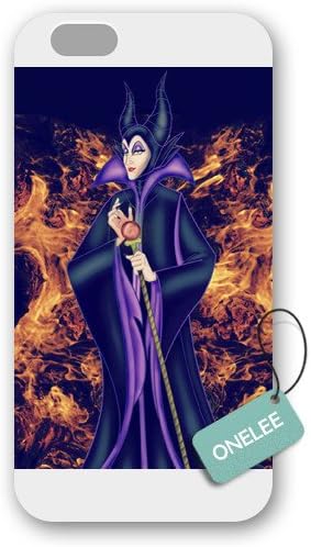 Onelee(TM) - Customized Disney Sleeping Beauty Maleficent iPhone 6 Plus 5.5 Hard Plastic case cover - White 05